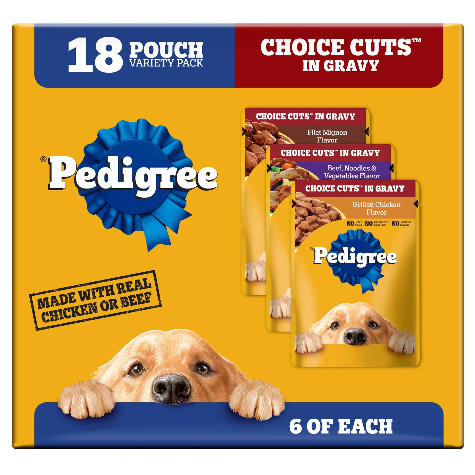 Adult Soft Wet Dog Food Variety Pack in Gravy