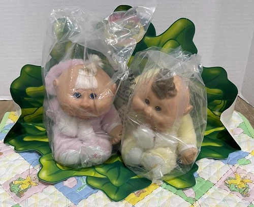 Vintage 7" Cabbage Patch Kids Snugglies 2008 25th Anniversary 2 Dolls