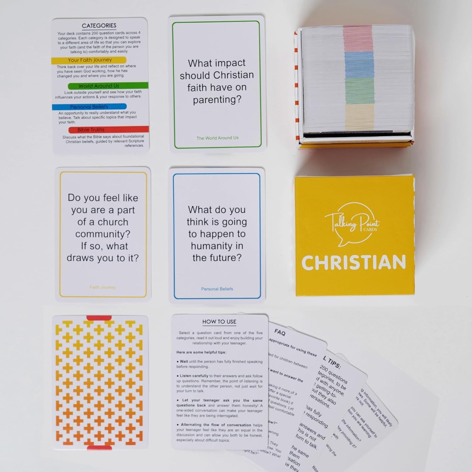 200 Conversation Cards for Christians Game - Explore Your Faith and Have Fun ... thumbnail 9
