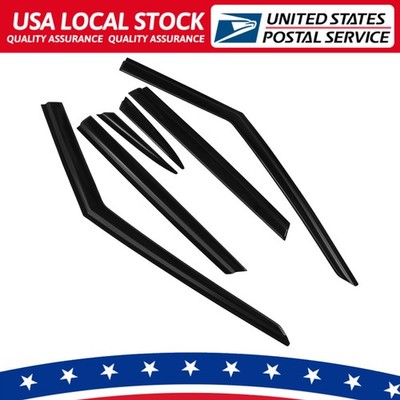 Rain Guards Wind Deflectos Vent Shade For LR Range Rover Velar 2018-2024 Black