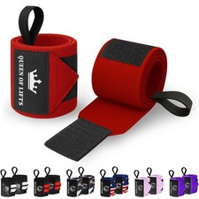 Weightlifting Wrist Wraps with Thumb Loop   12 Inch HeavyDuty Support