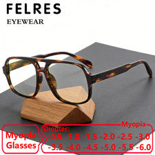 150mm Large Frame Fashion Men Women Anti Blue Light Myopia Glasses Pilot Glasses