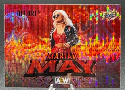 2024 Upper Deck Allure AEW Red Pulsar Parallel Base Card #136  MARIAH MAY