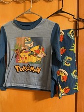 Pokemon Boys Size Large Pajamas With Fleece Pants