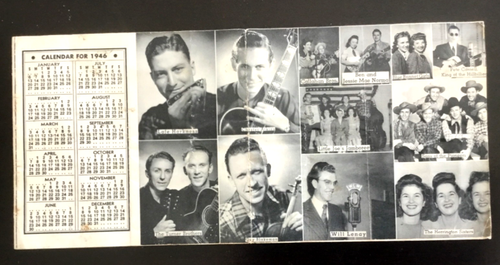 2 Calendario e foto Peruna 1943, 1946 - Chet Atkins + altri paesi, western - Foto 1 di 4