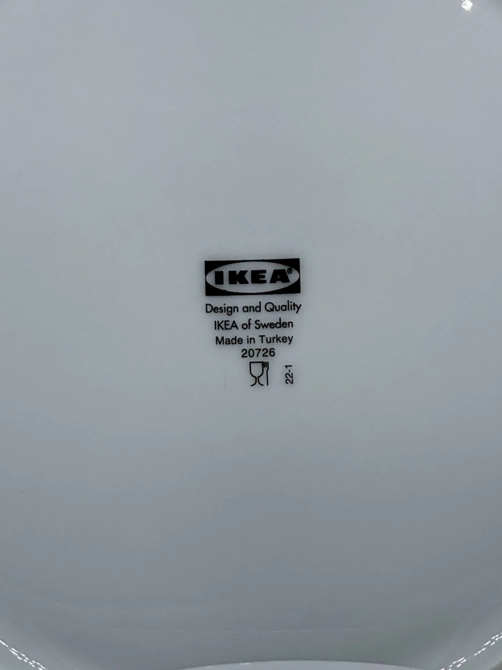 Platos de vajilla IKEA de Suecia - 10" grandes blancos - Juego de 6 Foto 4 de 4