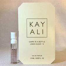 Kayali Capri In A Bottle Lemon Sugar | 14 Eau de Parfum Sample Spray .05oz 1.5ml