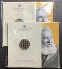 Alexander Graham Bell Certified BU £2 Two-Pound Coin In Sealed Pack