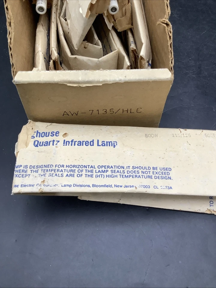 x11 WestingHouse 500T3/7 Translucent Industrial Infrared Quartz Light Bulb - Image 3 of 4