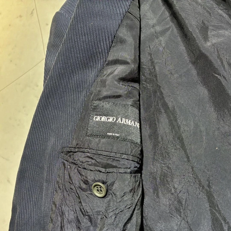 Traje de seda Giorgio Armani Borgo 21 azul marino Foto 4 de 4