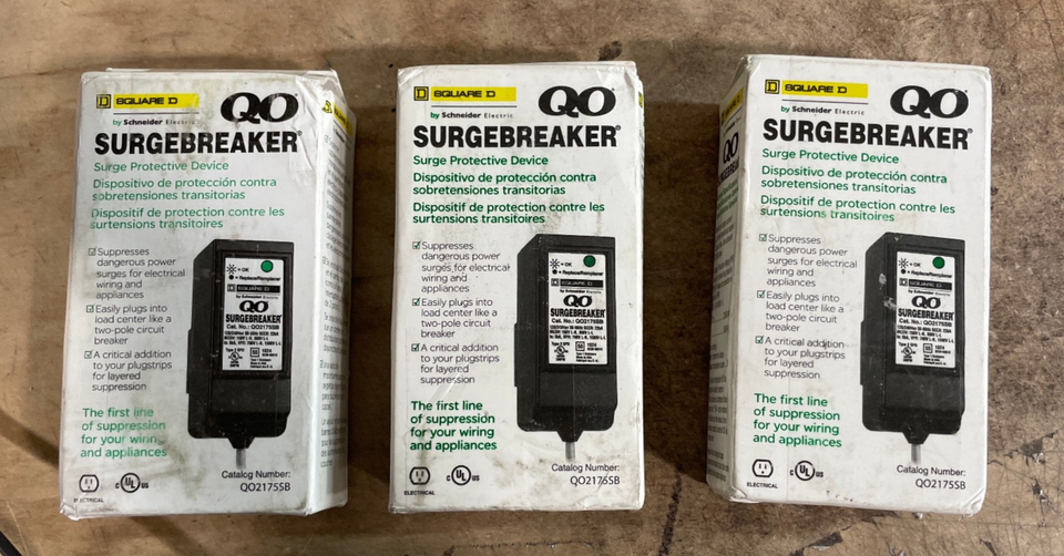 Square D - QO SurgeBreaker, Surge Protection Device, 22.5kA, 120/240V