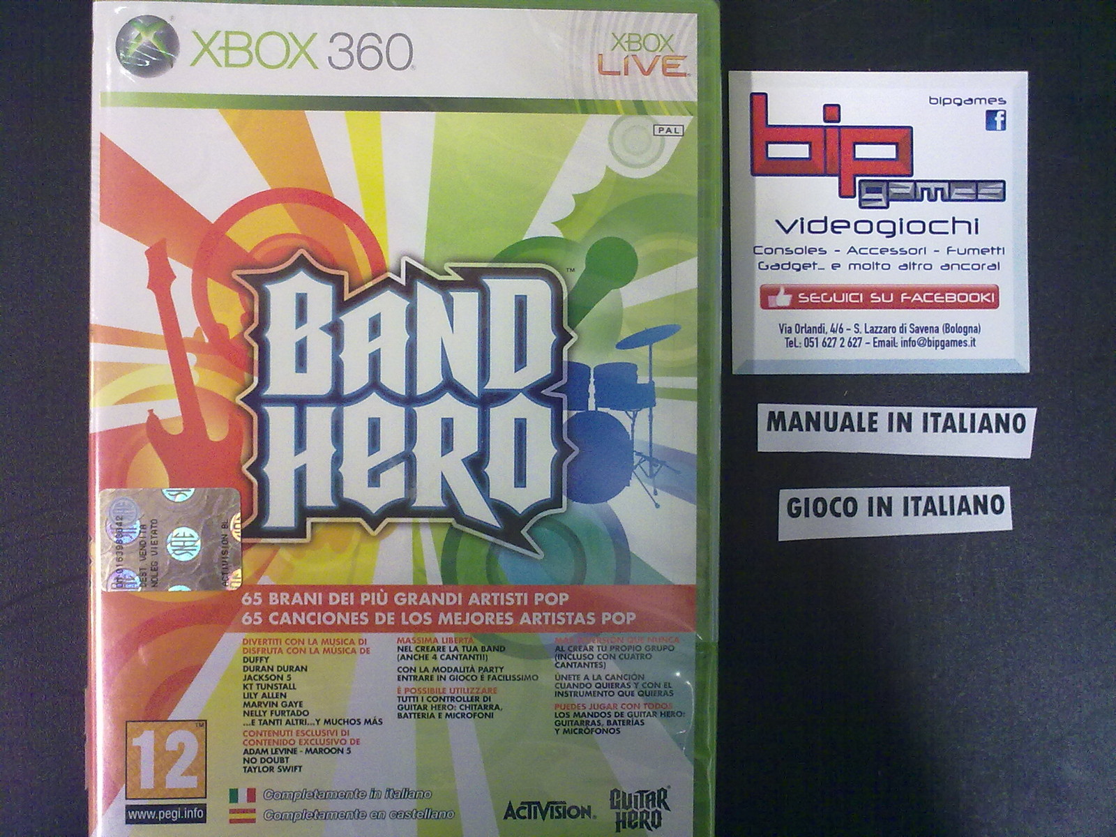 BAND HERO XBOX 360 PAL ITA NUOVO SIGILLATO