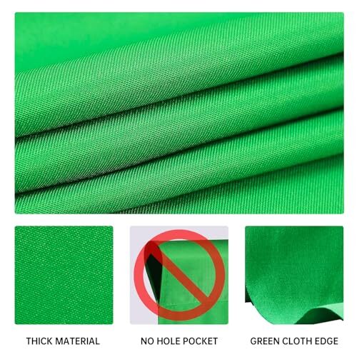 10x20 Ft Photography Backdrop Green Screen Photo Background for Studio Props - Afbeelding 5 van 7