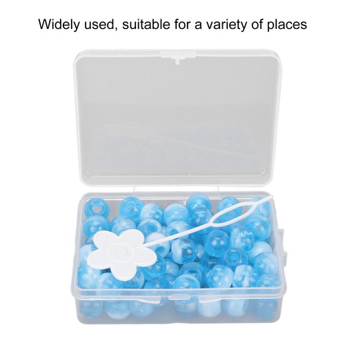 74pcs Haar Flechten Perlen Hair Coil Dreadlocks Perlen Für Haare (dunkelblau - Bild 19 von 23