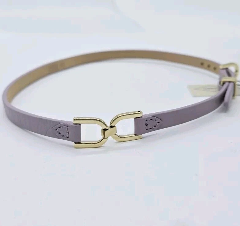 Сиреневая кожа колье ожерелье из нержавеющей стали золотой тон надпись ископаемого 16» фиолетовый - Изображение 2 из 4