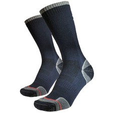 Image of 1000 Mile Walk Repreve Single Layer Socks 2 Pack Mens Mens Navy/Charcoal