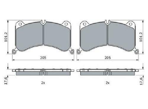 Bosch Jeu De Plaquettes De Frein 0 986 424 943, Avant - Image 3