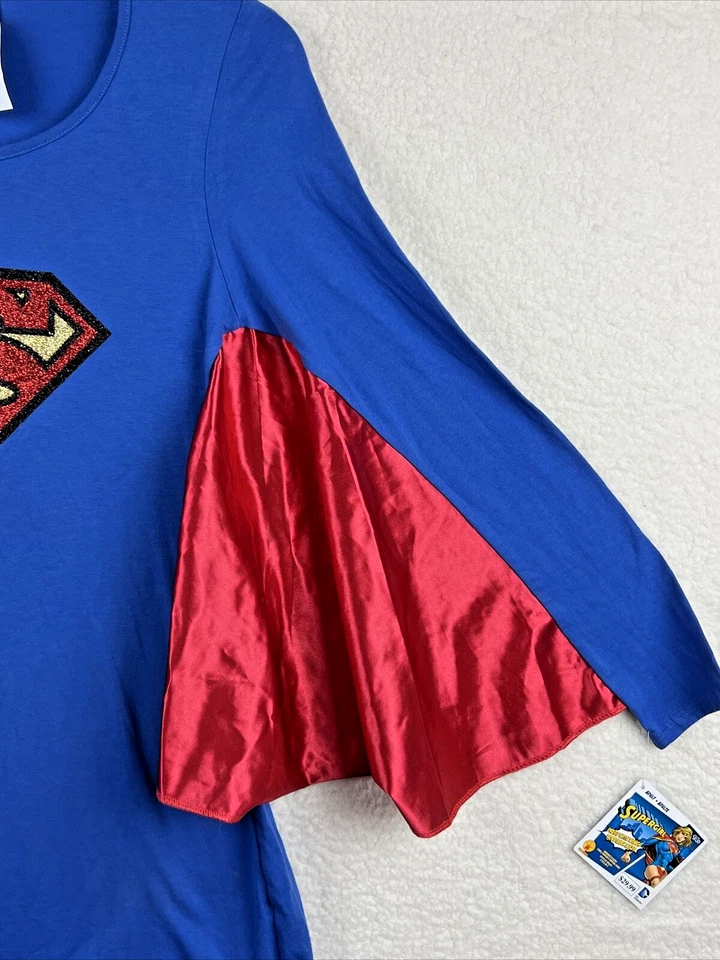 Vestido Disfraz Rubies Supergirl Adulto con Alas Talla Pequeña/Mediana Nuevo con Etiquetas Foto 2 de 4