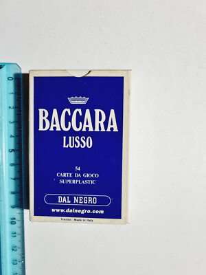 LUXURY BACCARAT PLAYING CARDS FROM NEGRO SEALED ORIGINAL PLAYING CARDS NEW
