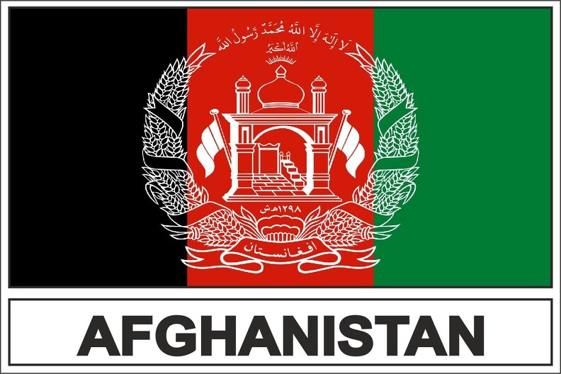 Autoadesivo Bandiera Afg Afghanistan