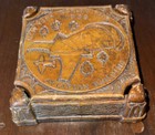 1939 New York World's Fair Syroco Wood Art Deco Box Souvenir Aviation Building