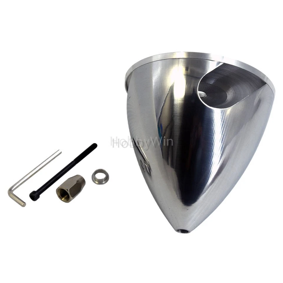 3 Bladed Aluminum Spinner 4in 102mm for 10mm Shaft Nitro Engine RC Plane Warbird - Image 4 of 4