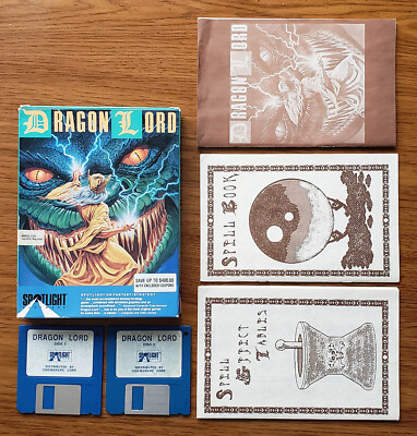 Dragon Lord computer game for Commodore Amiga, complete