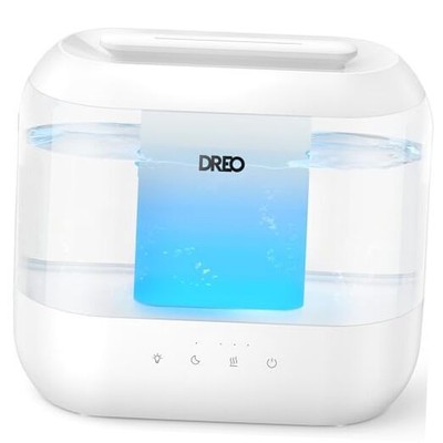  Humidifiers for Bedroom, Top Fill 4L Supersized Cool Mist White Standard