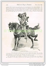 SOUNDING THE CHARGE, BOOK ILLUSTRATION (PRINT), c1900