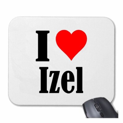 MOUSEPAD Mauspad I Love Izel Ich Liebe Izel