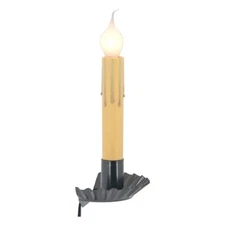 Country Tin Window Sill Light - Handcrafted, 6" High, 5" Wide