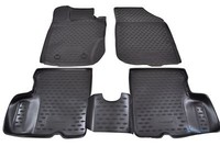 GummifußMatten Gummimatten 3D Passend FüR Dacia Duster 4Wd 2011-2015 4 Tlg