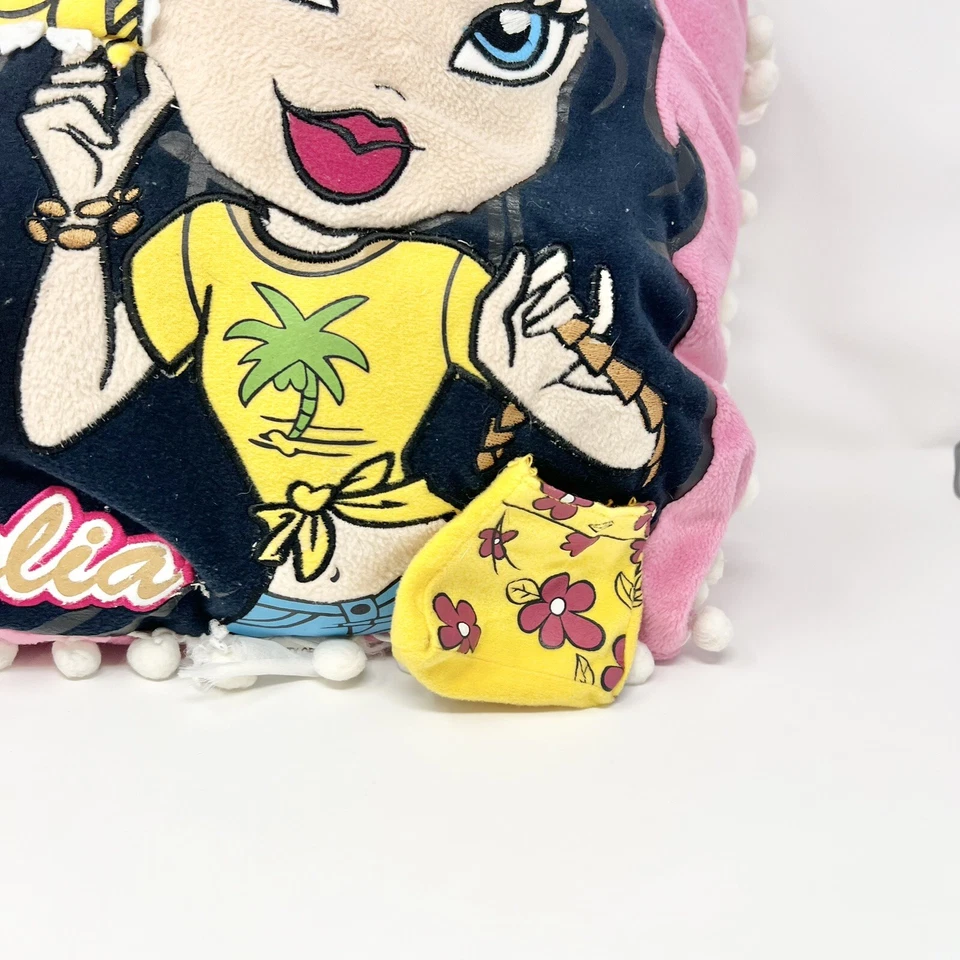 Almohada cuadrada Lil BRATZ 13" felpa suave vintage Nazalia Foto 3 de 4