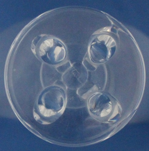 Steuben Crystal 10" Compote On Pedestal Clear Art Glass Corning N. Y. Signed - Picture 5 of 7