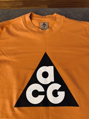 nike acg t shirt orange