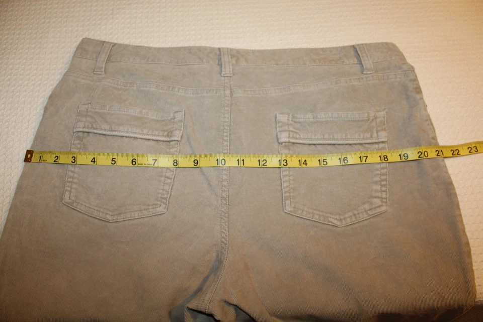 BASS JEANS Women's Size 14 Tan Corduroy Stretch Pants/Trousers EUC - Изображение 4 из 4