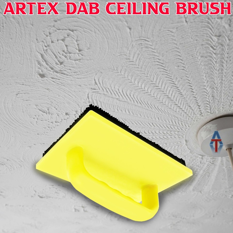 Strong Artex Stipple Brush/Stippler/Stippling Tool Yellow 150 x 100mm ...