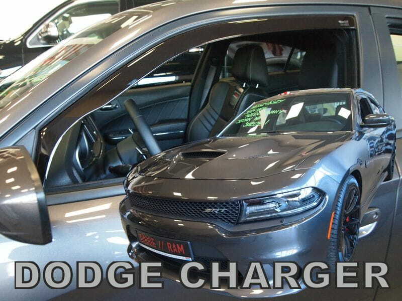Déflecteurs de vent Dodge Charger 2 anti-pluie en plexiglas teinté HEKO