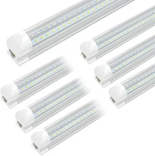 T8 2FT 4FT 6FT 8FT LED Tube Lights Garage Ceiling Utility LED Shop Light Fixture