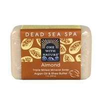Almond Triple Milled Dead Sea Spa Mineral Argan Oil and Shea Butter Soap - 7 oz.