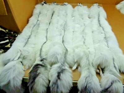 Tanned #1 Arctic Marble Fox Hides/Soft Tan/Furs/Taxidermy/Crafts/USA Furs