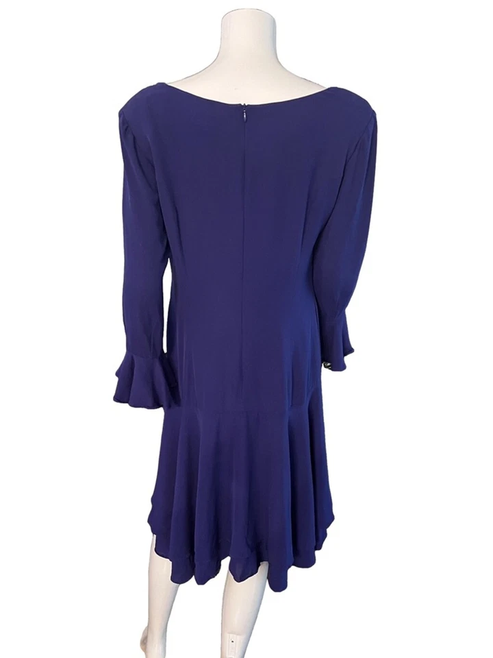 Vestido para mujer Escada Couture talla 40 seda púrpura Foto 3 de 4