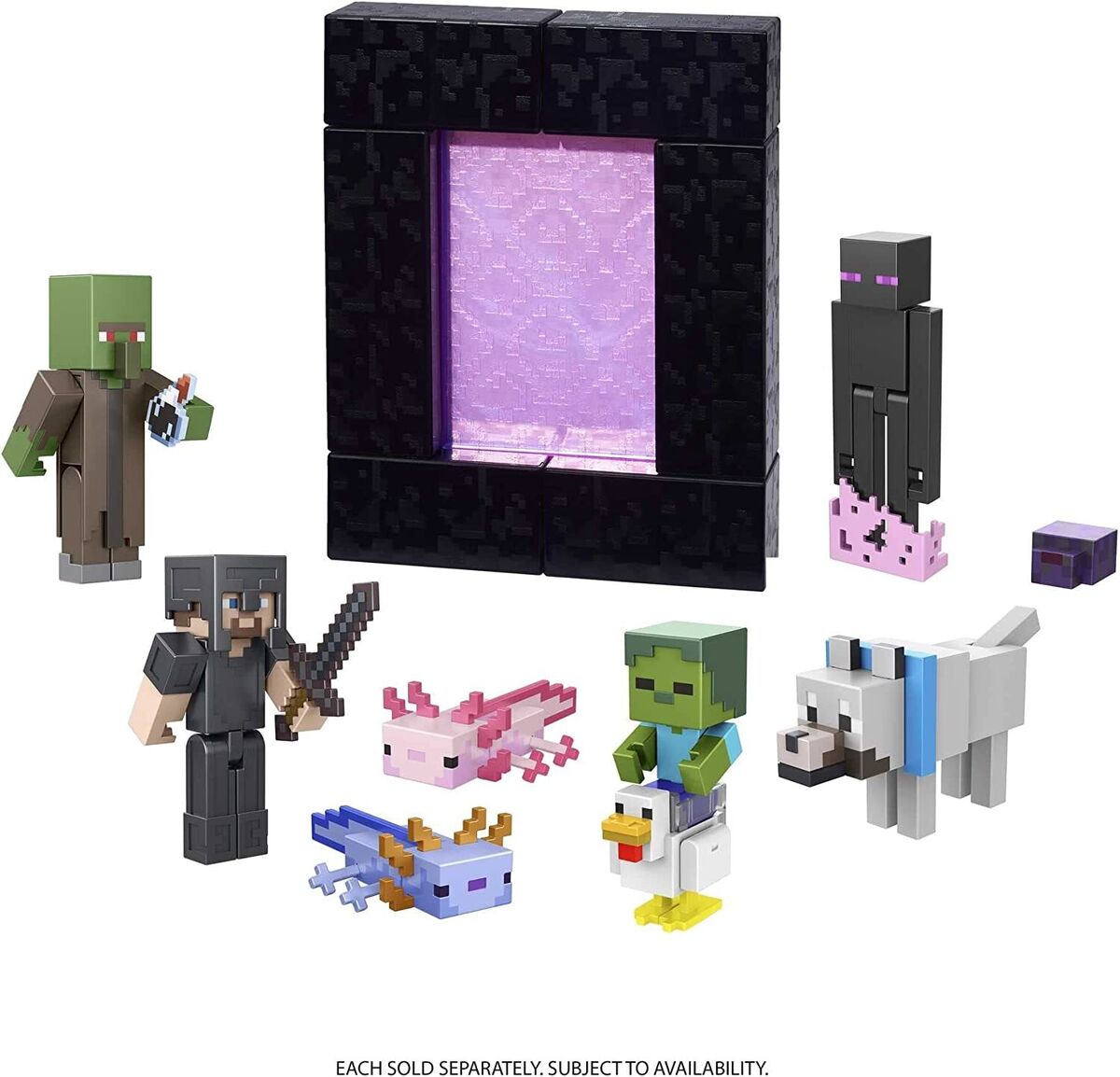 Minecraft Build-A-Portal Enderman Action Figure 