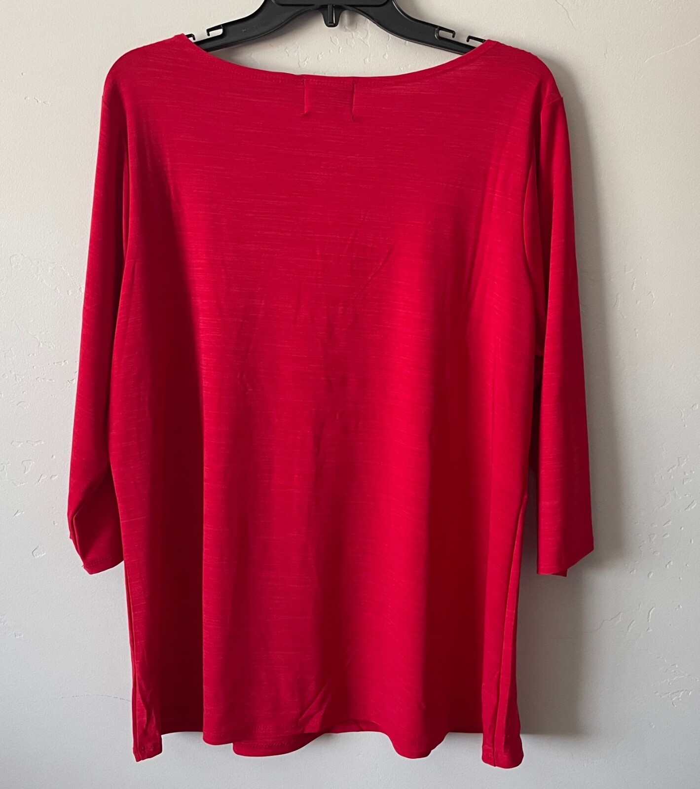 NWT 727 Trend Women's 3/4 Sleeve Red Top Blouse Plus Size 1X eBay