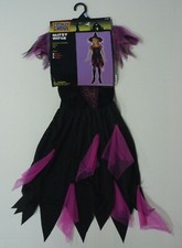 Totally Ghoul Girl's Glitzy Witch Halloween Costume Size Medium NEW Dress Hat