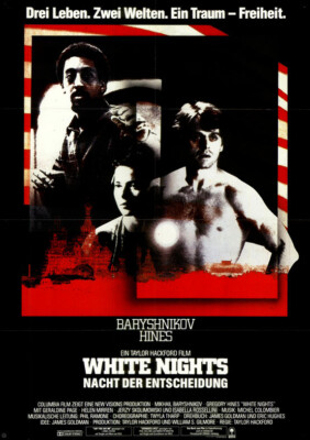 White Nights ORIGINAL A1 Kinoplakat Mikhail Baryshnikov / Gregory Hines