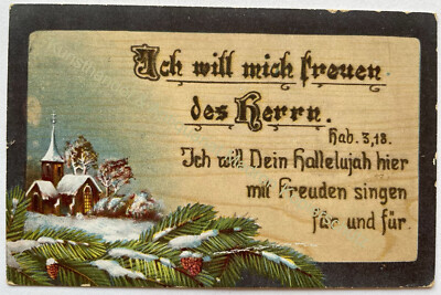 AK alte Postkarte Motiv Weihnachten um 1920 Spruch