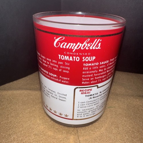 Vintage 4 1/8” Campbell's Tomato Soup Drinking Glass - Picture 2 of 5