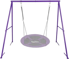 Swing Stand Heavy Duty Swing Frame Full Steel Metal Frame Swing Set for Backyard