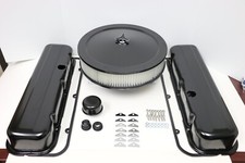 Bb Chevy Black Engine Dress Up Kit Tall Valve Covers 14 Air Cleaner Bbc 396 454 Bb Chevy Black Engine Dress Up Kit Tall Valve Covers 14 Air Cleaner Bbc 396 454